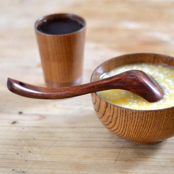 Long Handled Bamboo Soup Spoons Kitchen Utensils Ladle Cooking Utensils