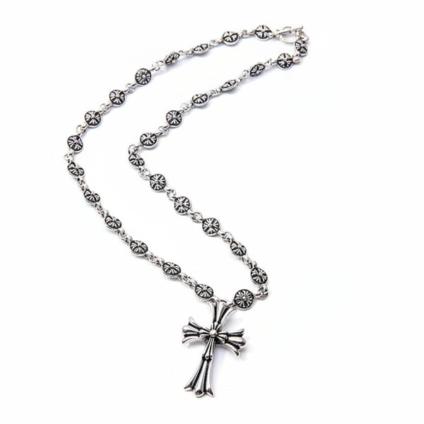 Electroplated Silver Grand Sword Pendant Cross Necklaces & Pendants