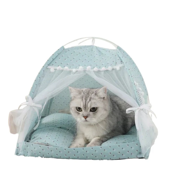 Pet Tent Bed Cats House Supplies Products Accessories Warm Cushions Furniture Sofa Basket Beds Winter Clamshell Kitten Tents Pet Beds