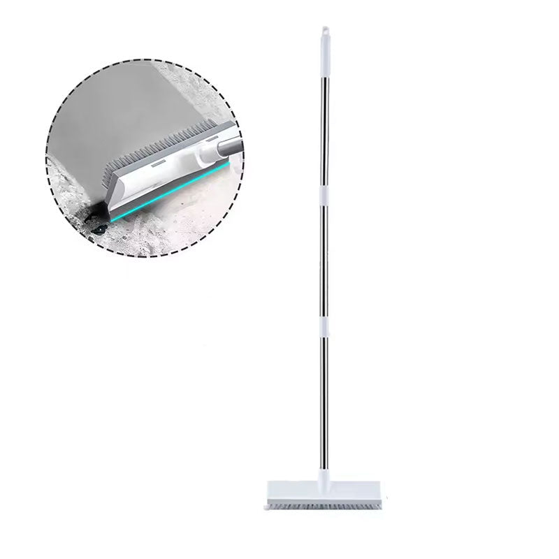 2 In 1 Floor Scrub Brush With Long Adjustable Handle. Multifunctional For Bath & Kitchen Cleaning Brushes