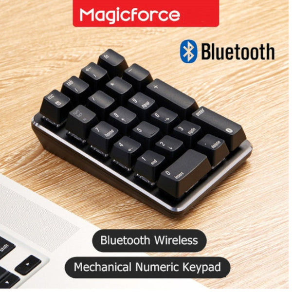 21 Bluetooth Wireless Mechanical Numeric Keypad For Desktop Notebook Tablet Gateron Cherry Axis