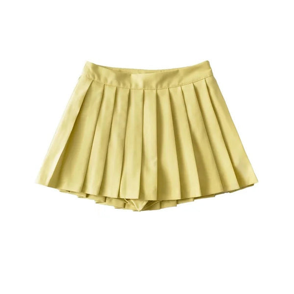 Girls Pleated Skirt Women's Summer Short Korean Style High Waist A Line Skirts