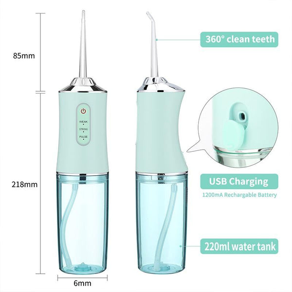 220Ml Rechargeable 3 Modes Oral Irrigator Water Flosser Air & Water Flossers