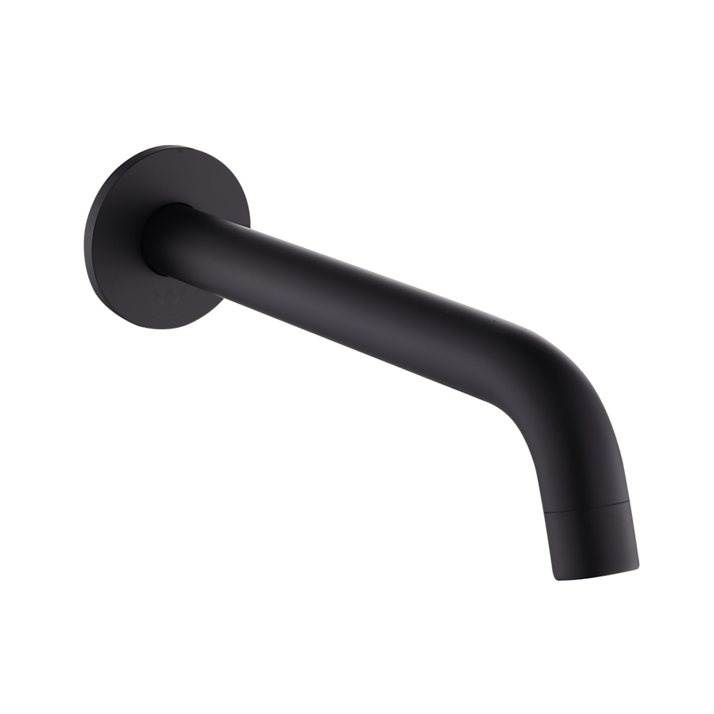 Della Francesca 220Mm Bath Spout In Matte Black Finish Bath Taps