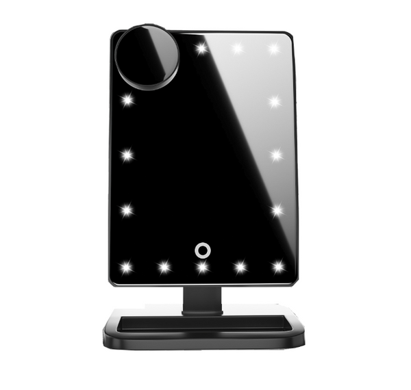 Makeup Mirror With 20 Led Light Bluetooth Music 10X Magnifying Lights Makeup Mirrors