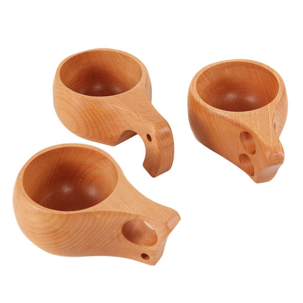 Finnish Kuksa Outdoors Beech Coffee Cup Mugs