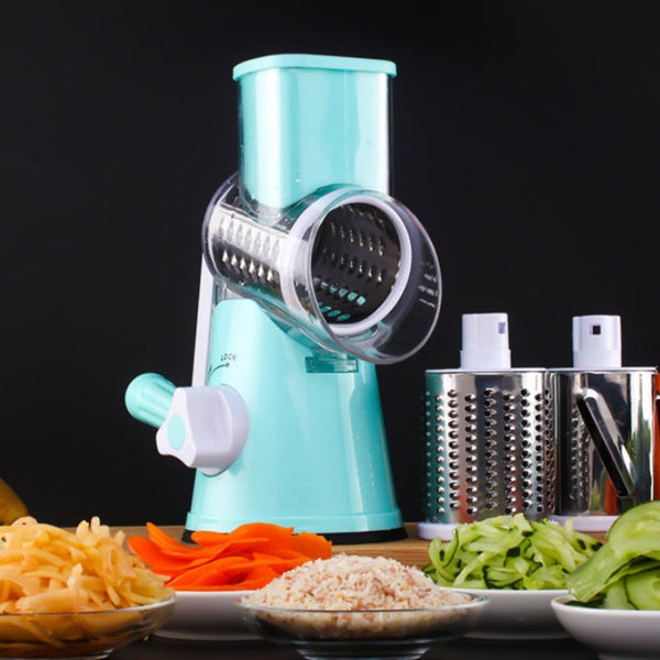 Manual Kitchen Accessories Multifunctional Round Mandoline Potato Slicer Vegetable Cutter Cheese Gadgets Peelers & Slicers