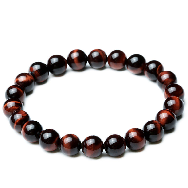 Veile Studios 8Mm Tiger Eye Bracelet Stretch Design Unisex Fashion Jewellery For Casual Wear Bracelets