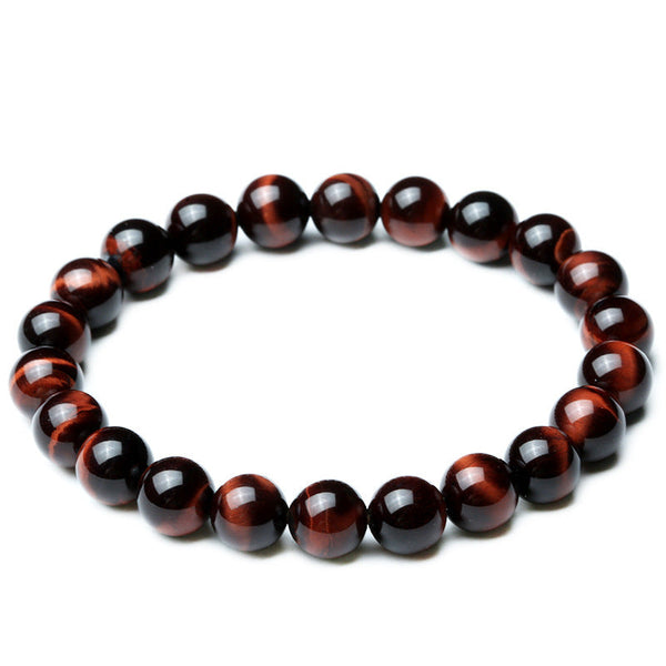 Veile Studios 8Mm Tiger Eye Bracelet Stretch Design Unisex Fashion Jewellery For Casual Wear Bracelets