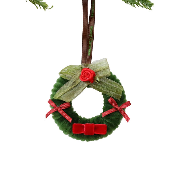 Twisted Stick Fabric Christmas Wreath Ornament Diy Tree Decoration Bow Finished Product Seasonal Decorations