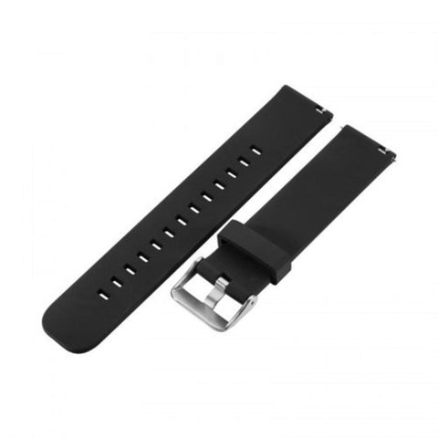 22Mm Replacement Sport Silicone Watch Band For Samsung Gear S3 Frontier Black