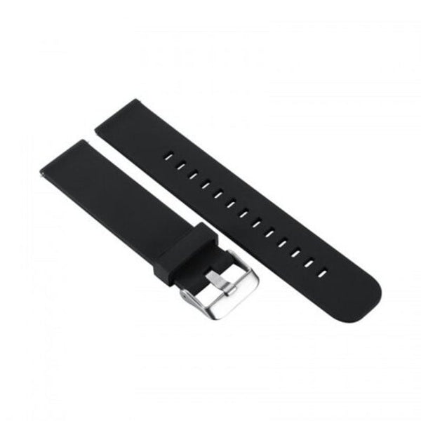 22Mm Replacement Sport Silicone Watch Band For Samsung Gear S3 Frontier Black Watch Bands