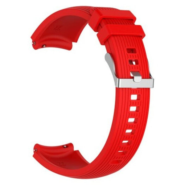 22Mm Silicone Bracelet Strap Watch Band For Samsung Gear S3 Frontier / Classic Red