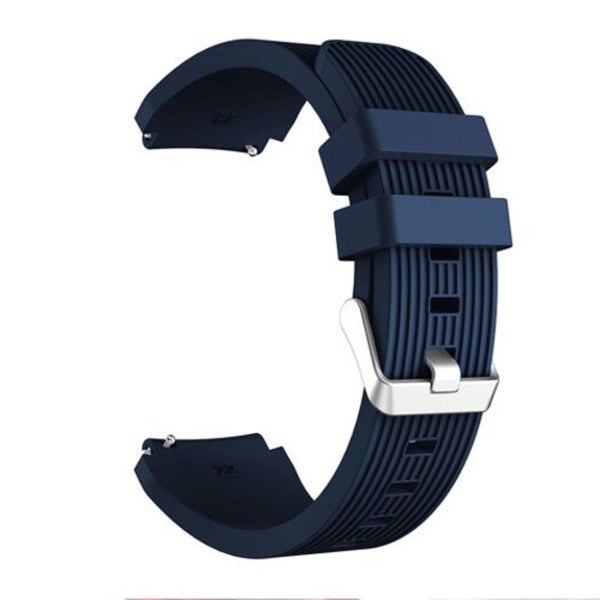 22Mm Silicone Watch Band Wrist Strap For Huawei Gt / Magic Bracelet Midnight Blue