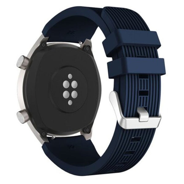 22Mm Silicone Watch Band Wrist Strap For Huawei Gt / Magic Bracelet Midnight Blue