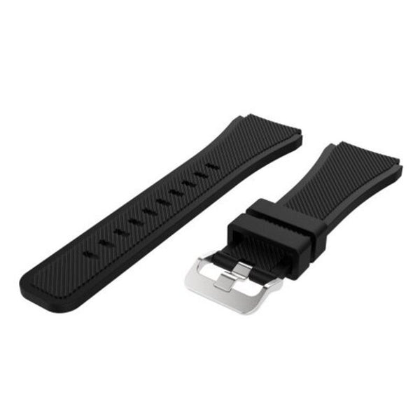 22Mm Silicone Watch Band Wrist Strap For Samsung Gear S3 Frontier Classic Black Watch Bands