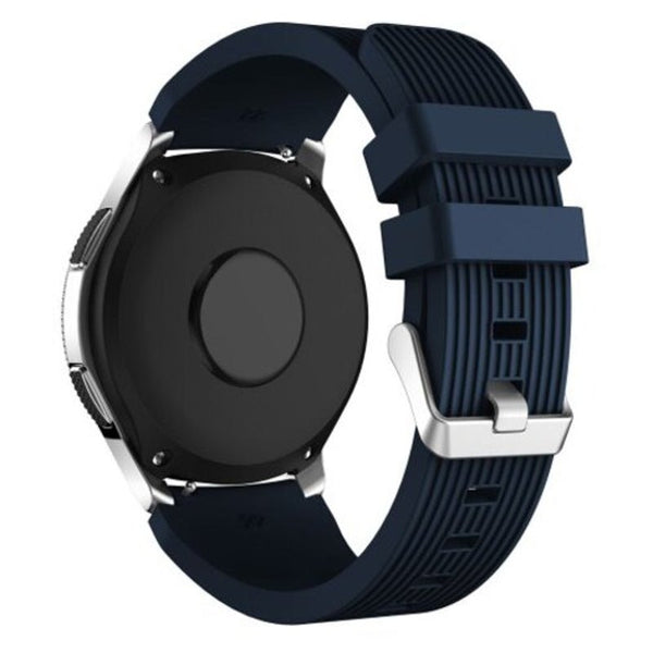 22Mm Silicone Watch Strap Band For Samsung Galaxy 46Mm Midnight Blue Watch Bands