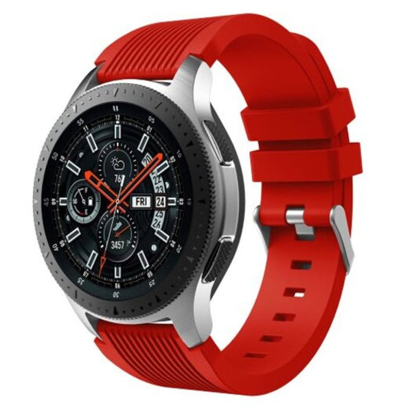 22Mm Silicone Watch Strap Band For Samsung Gear S3 Classic / Frontier Red Watch Bands