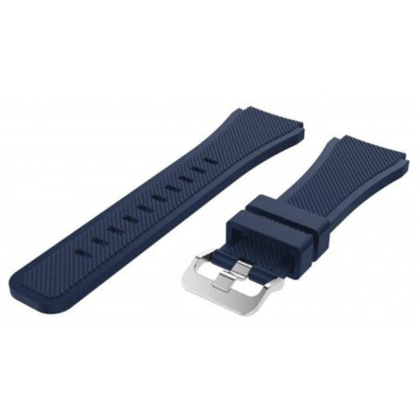 22Mm Soft Silicone Strap Band For Samsung Gear S3 Watch Deep Blue Watch Bands