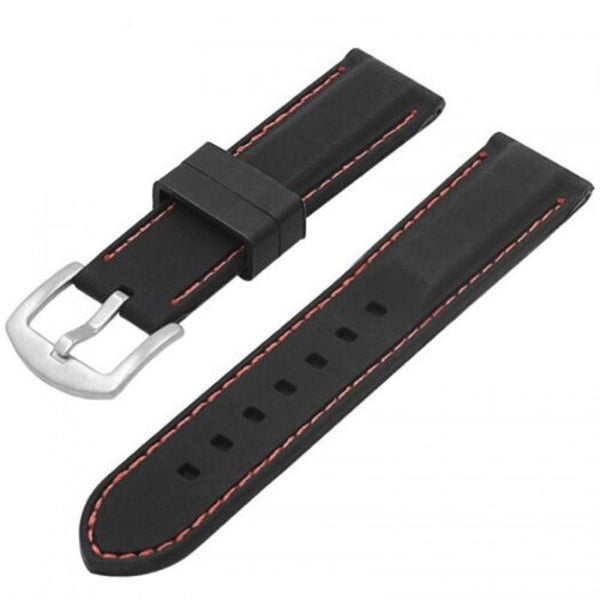 22Mm Sport Soft Silicone Watch Band Strap For Amazfit Red