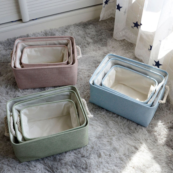 Nordic Japanese Fabric Storage Basket Baskets