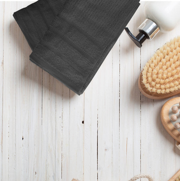 Royal Comfort Eden Egyptian Cotton 600 Gsm 8 Piece Towel Pack Granite Towels & Washcloths