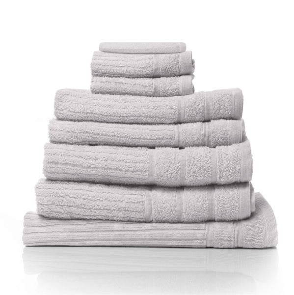 Royal Comfort Eden Egyptian Cotton 600 Gsm 8 Piece Towel Pack Sea Holly Towels & Washcloths