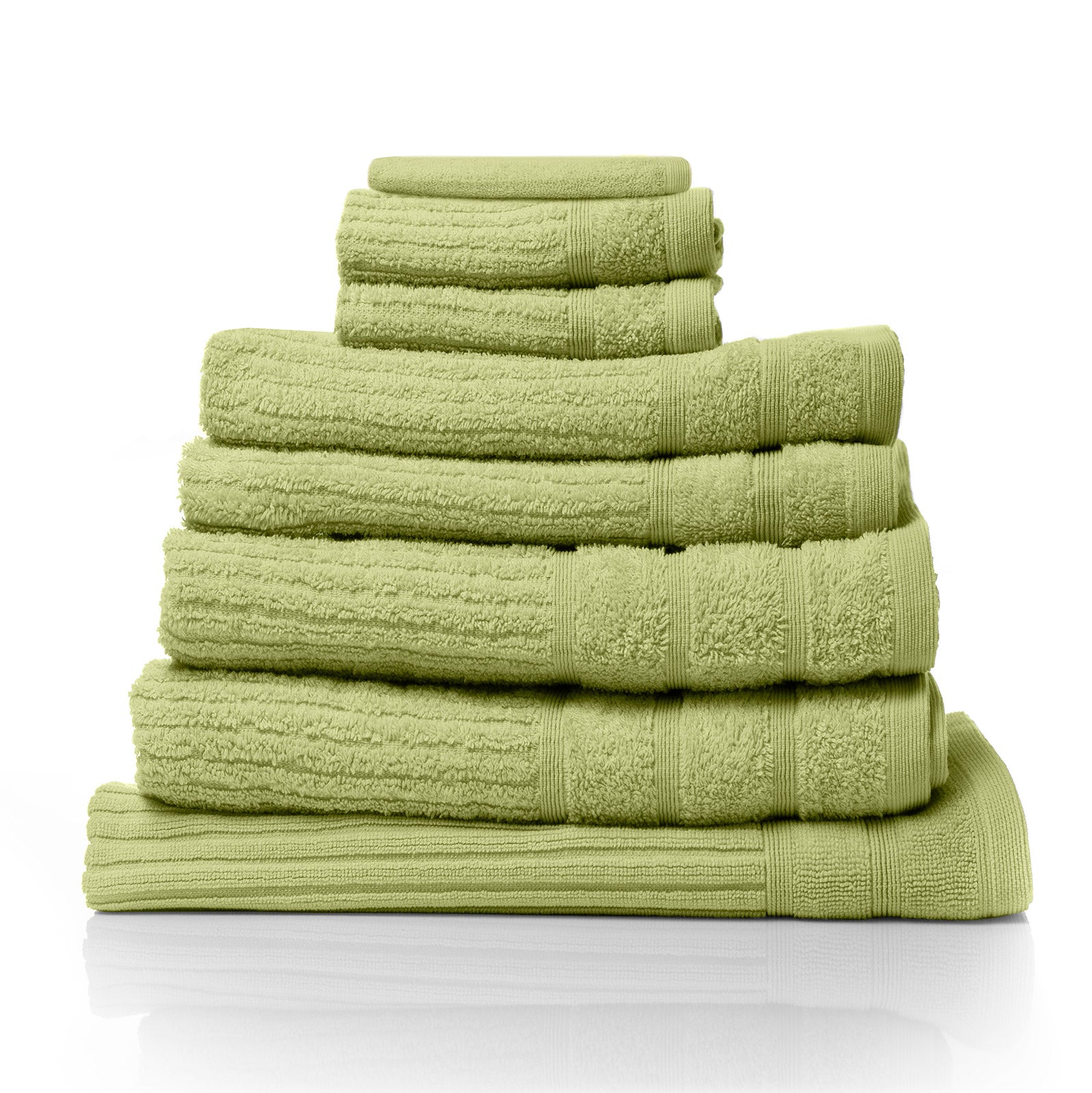 Royal Comfort Eden Egyptian Cotton 600 Gsm 8 Piece Towel Pack Spearmint Towels & Washcloths