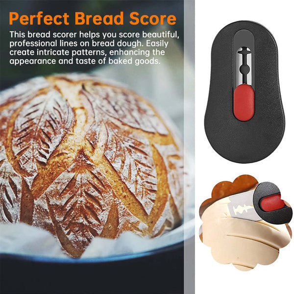 Professional Bread 5 Blade Lame Adjustable Sourdough Scoring Tool With Safety Cap Other Baking Accessories