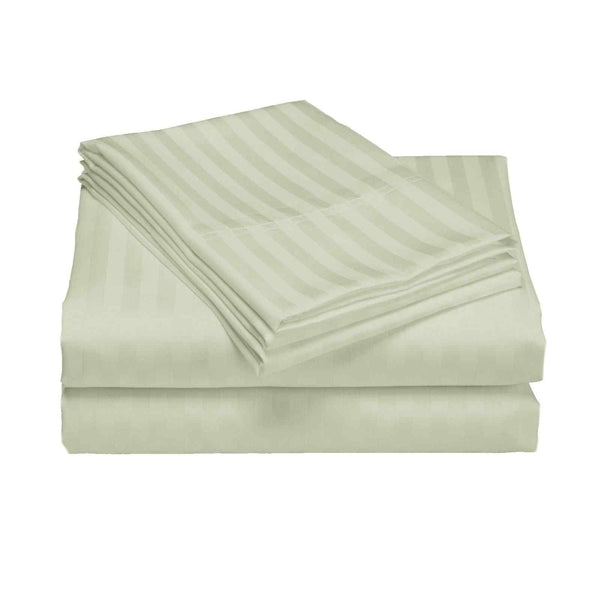 Royal Comfort 1200 Thread Count Damask Stripe Cotton Blend Sheet Sets King Pebble Sheets