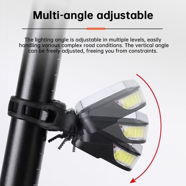 Usb/Solar Rechargeable Bike Tail Light 5 Modes Led Cob Safety Warning Light For Night Cycling Accessories Lights & Reflectors