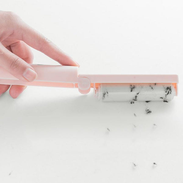 Pink Cartoon Roller Sticking Device For Pet Hair Dust Remove Dog Ne1 Lint Removers