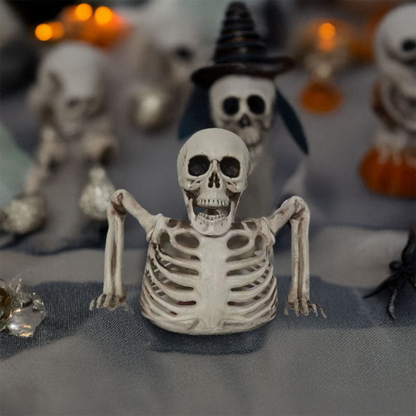 Halloween Glowing Skull Skeleton Half Body Spooky Props Decoration Seasonal Decorations