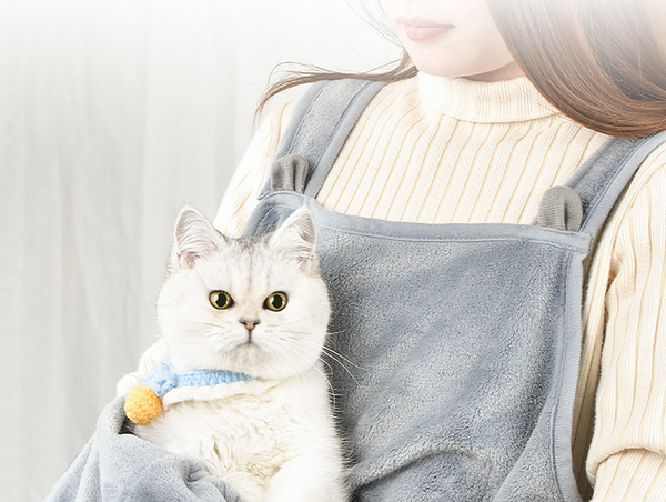 Cat Grooming Clothing Super Soft Hugging Non Hair Sticking Bib Pet Apron Pet Grooming