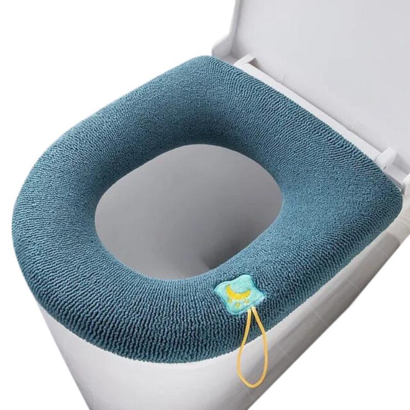 Toilet Seat B Green Washable Soft Mat Pad Cushion O Shape Cover Accessories Bath Mats Rugs & Toilet Covers