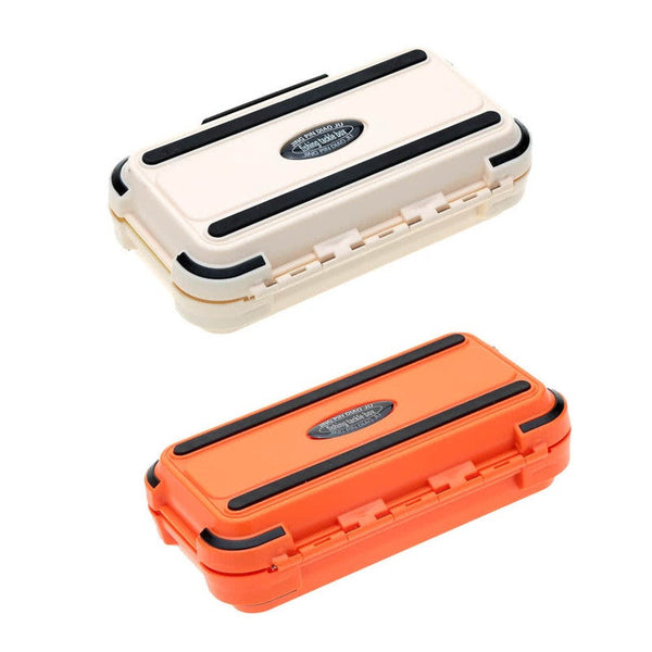 24 Compartments Double Layer Lure Box Fishing Tackle Orange