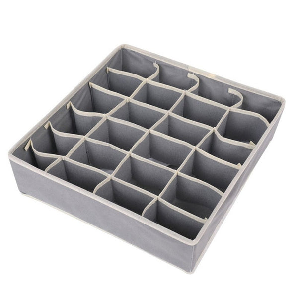 24 Grid Sock Storage Organiser Bedroom Organisation Storage Boxes