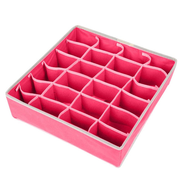 24 Grid Sock Storage Organiser Bedroom Home Organisation Storage Boxes