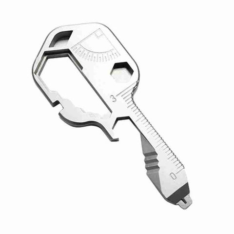 24 In 1 Multifunctional Mini Pocket Repair Outdoor Tool Key Ring Keyring Screwdriver Gadget Portable Slotted Camp Hike