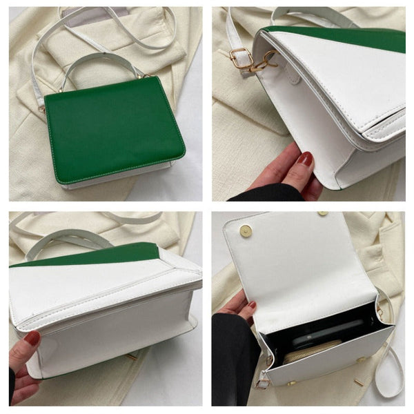 Simple Fashion Crossbody Shoulder Bag Colour Contrast Women's Bags & Handbags