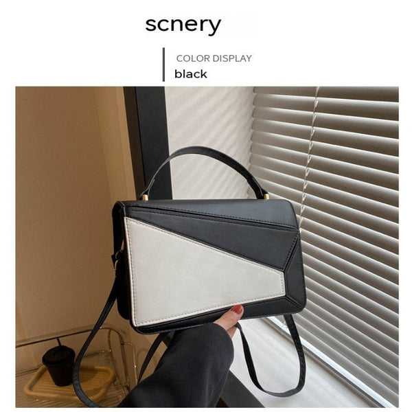 Simple Fashion Crossbody Shoulder Bag Colour Contrast Women's Bags & Handbags