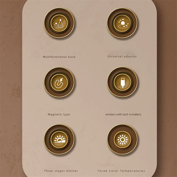 Reading Table Lamp Creative Geometric Desk Wireless Multifunctional Light Lamps