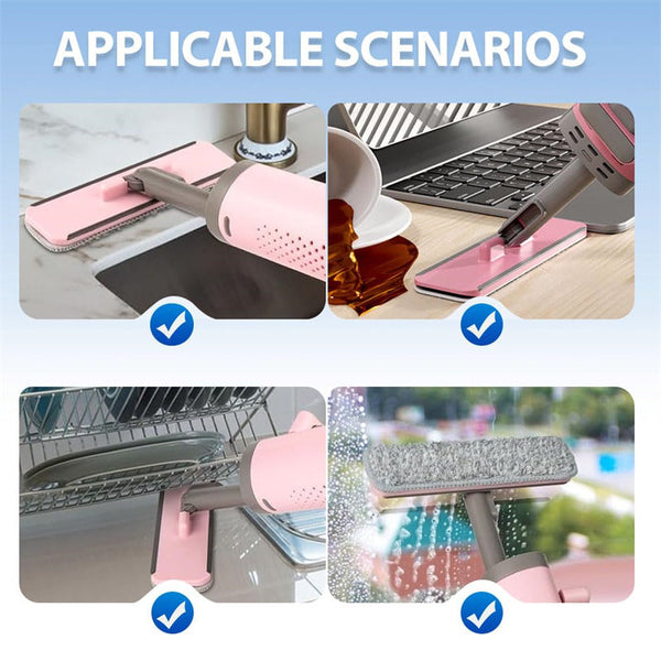 Self Squeeze Mini Mop With Crevice Brush For Floor Cleaning Mops Brooms & Scrubbers