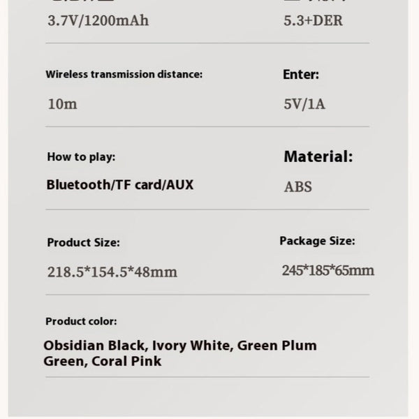 Mini Bluetooth Speaker Usb Rechargeable Portable Audio Dock And Audio Docks & Mini Speakers