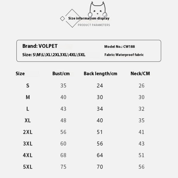 Reflective Large Dog Clothes Windproof Hooded Raincoat For Dogs Clothing Dog Clothing & Shoes