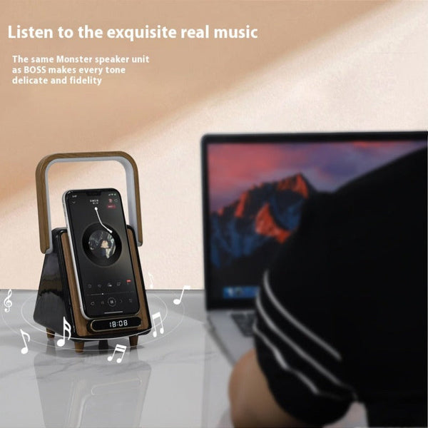 Wireless Charging Induction Bluetooth Small Night Lamp Audio Dock Audio Docks & Mini Speakers