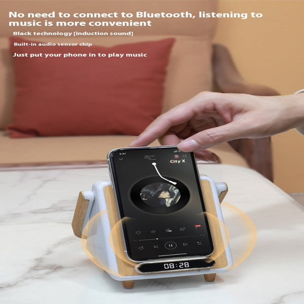 Wireless Charging Induction Bluetooth Small Night Lamp Audio Dock Audio Docks & Mini Speakers