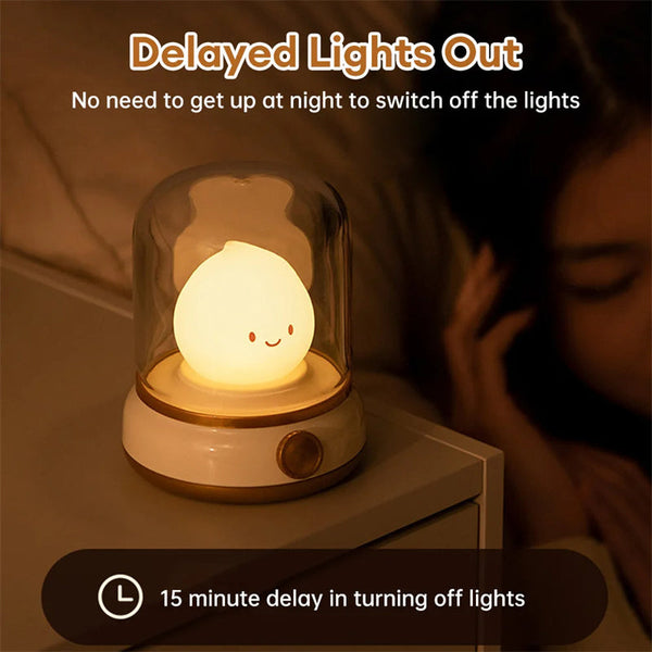 Retro Small Night Lamp Mini Desktop Led Portable Cartoon Table Lamps