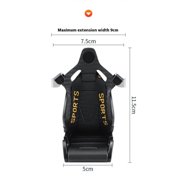 Racing Seat Shape Car Phone Holder Auto Air Vent Mobile Clip Mounts & Holders