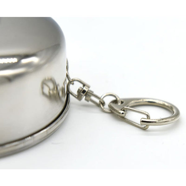 240Ml Stainless Steel Folding Cup Outdoor Travel Telescopic Collapsible Mug Camping Hiking Sports Bottle Other Bottles & Hydration